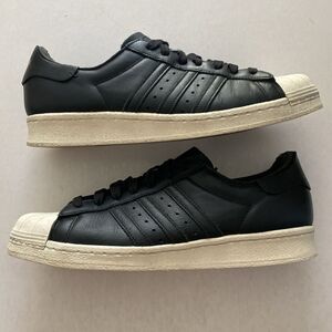 ADIDAS ORIGINALS Men’s Black/ White Superstar Sneakers Size 12